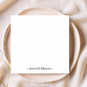 モノグラムガーリー書道赤面ピンク文房具 ノートカード