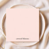 モノグラムガーリー書道赤面ピンク文房具 ノートカード