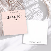 モノグラムガーリー書道赤面ピンク文房具 ノートカード