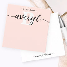 モノグラムガーリー書道赤面ピンク文房具