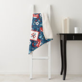 モノグラムキュートキャットパターンシェルパブランケット シェルパブランケット (インサイチュ)