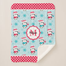 モノグラムキュートクリスマスホリデー