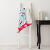 モノグラムキュートクリスマスホリデー シェルパブランケット (インサイチュ)