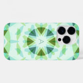 モノグラムキュートグリーンかわいらしブルー魔法スターガールズ Case-Mate iPhoneケース (裏面 (横))