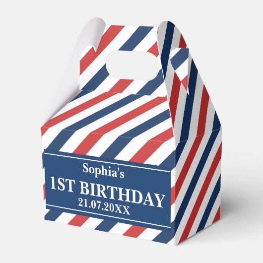 モノグラムキュートパターン誕生日 フェイバーボックス (正面サイド)