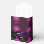 モノグラムキュートピンクグリッターベビーシャワー フェイバーボックス (オープン)