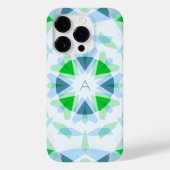 モノグラムキュートブルーかわいらしグリーン魔法スターガール Case-Mate iPhoneケース (裏面)