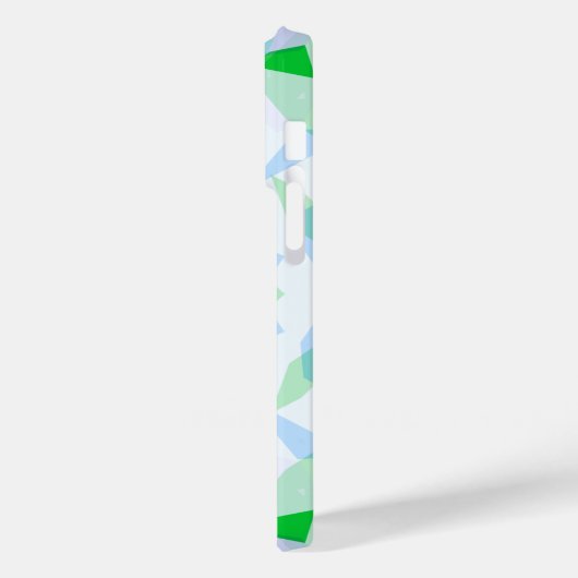 モノグラムキュートブルーかわいらしグリーン魔法スターガール Case-Mate iPhoneケース (裏面 / 左)