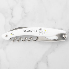 モノグラムキュートユニおもしろいコーンアルパカラマ ソムリエナイフ