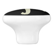 モノグラムキュート海賊スカルクロスボーンキャビネットノブ セラミックノブ (側面)