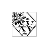 モノグラムキンセアニェラMis XV 15幾何学フローラ ラバースタンプ (インプリント)