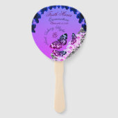 モノグラムキンセアニラ15フライトバタフライ ハンドファン (正面)