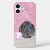 モノグラムギニアピグピンクサッカーボールバラ金ゴールド Case-Mate iPhoneケース (裏面)