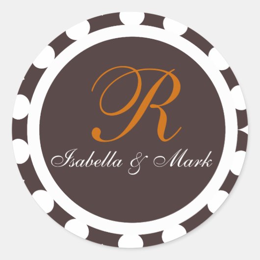 モノグラムギフトシールラウンドシール ラウンドシール (正面)