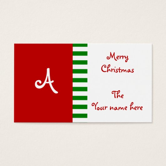 モノグラムギフトラベル (正面)