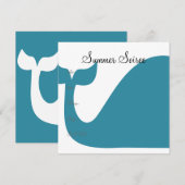 モノグラムクジラ 招待状 (正面/裏面)