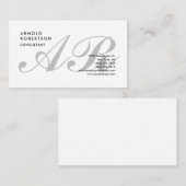 モノグラムクラシカルプレーントレンディープロフェッショナル 名刺 (正面/裏面)