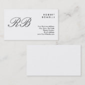 モノグラムクラシカルホワイト標準名刺 名刺 (正面/裏面)