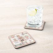 モノグラムクラシックと名前を持つフォトコラージュ コースター (右側)