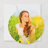 モノグラムクラシックアルファベットD写真卒業パーティー 招待状 (裏面)