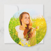 モノグラムクラシックアルファベットD写真卒業パーティー 招待状 (裏面)