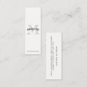 モノグラムクラシックアーク文字 スキニー名刺 (正面/裏面)