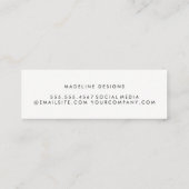 モノグラムクラシックアーク文字 スキニー名刺 (裏面)