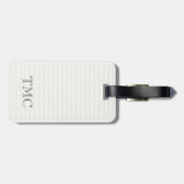 モノグラムクラシックイニシャルズハーレクインダイヤモンドシック ラゲッジタグ (裏面横)