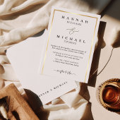 モノグラムクラシックエレガントなウェディング招待状 招待状