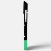 モノグラムクラシックエレガントハートブラックアンドグリーン Case-Mate iPhoneケース (裏面 / 左)