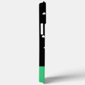 モノグラムクラシックエレガントハートブラックアンドグリーン Case-Mate iPhoneケース (裏面 / 右)