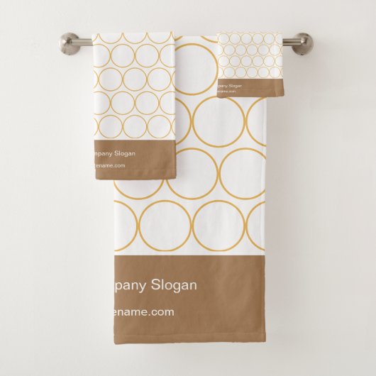 モノグラムクラシックエレガントホワミニマルイトとコーヒー バスタオルセット (インサイチュ)