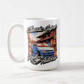 モノグラムクラシックジャパンカーヴィンテージアート コーヒーマグカップ (左)