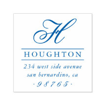 モノグラムクラシックタイポグラフィ差出人住所