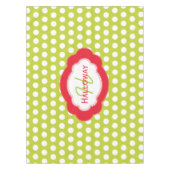 モノグラムクラシックドットクリスマステーブルクロス テーブルクロス (正面)