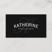 モノグラムクラシックブラックアーク文字 名刺 (正面)