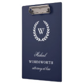 モノグラムクラシックプロフェッショナルエレガントクリップボード クリップボード (左)