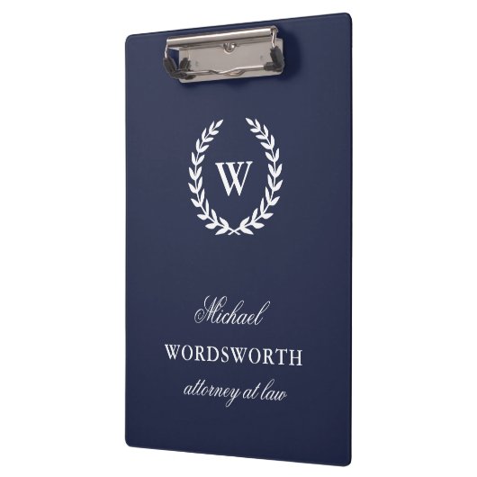 モノグラムクラシックプロフェッショナルエレガントクリップボード クリップボード (左)