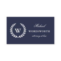 モノグラムクラシックプロフェッショナルブルーホワイトQRコード