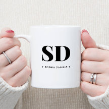 モノグラムクラシックレトロエレガント白黒