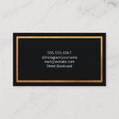 モノグラムクラシック付き金ゴールドトリム 名刺 (裏面)