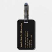 モノグラムクラシック旅行ヴィンテージワールドマップ ラゲッジタグ (裏面縦)