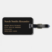 モノグラムクラシック旅行ヴィンテージワールドマップ ラゲッジタグ (裏面横)