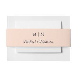 モノグラムクラシック結婚式招待状ベリーバンド 招待状ベリーバンド