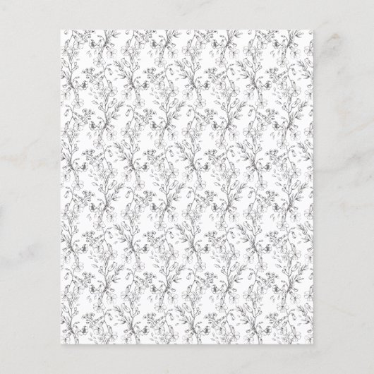 モノグラムクラシック花模様バジェット結婚ズ チラシ (裏面)