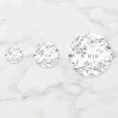 モノグラムクラシック花模様結婚ズ コンフェッティ (正面)