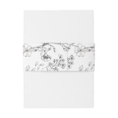 モノグラムクラシック花模様結婚ズ 招待状ベリーバンド (裏面例)