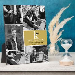 モノグラムクラシック金ゴールドブロック5写真卒業 フォトプラーク