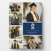 モノグラムクラシック金ゴールドブロック6写真卒業 フォトプラーク (正面)