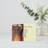 モノグラムクラシック2鮮やかな赤い黄色 名刺 (スタンド正面)